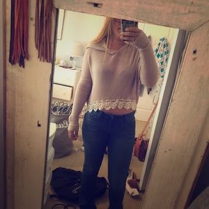 Abercrombie cropped hoodie